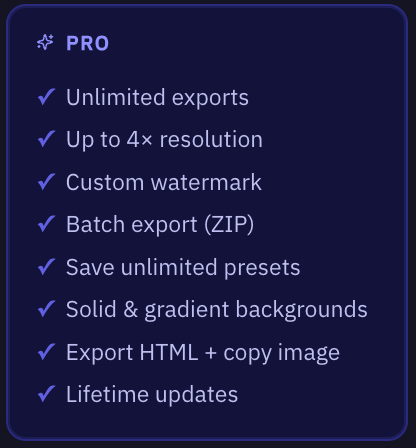Pro tier