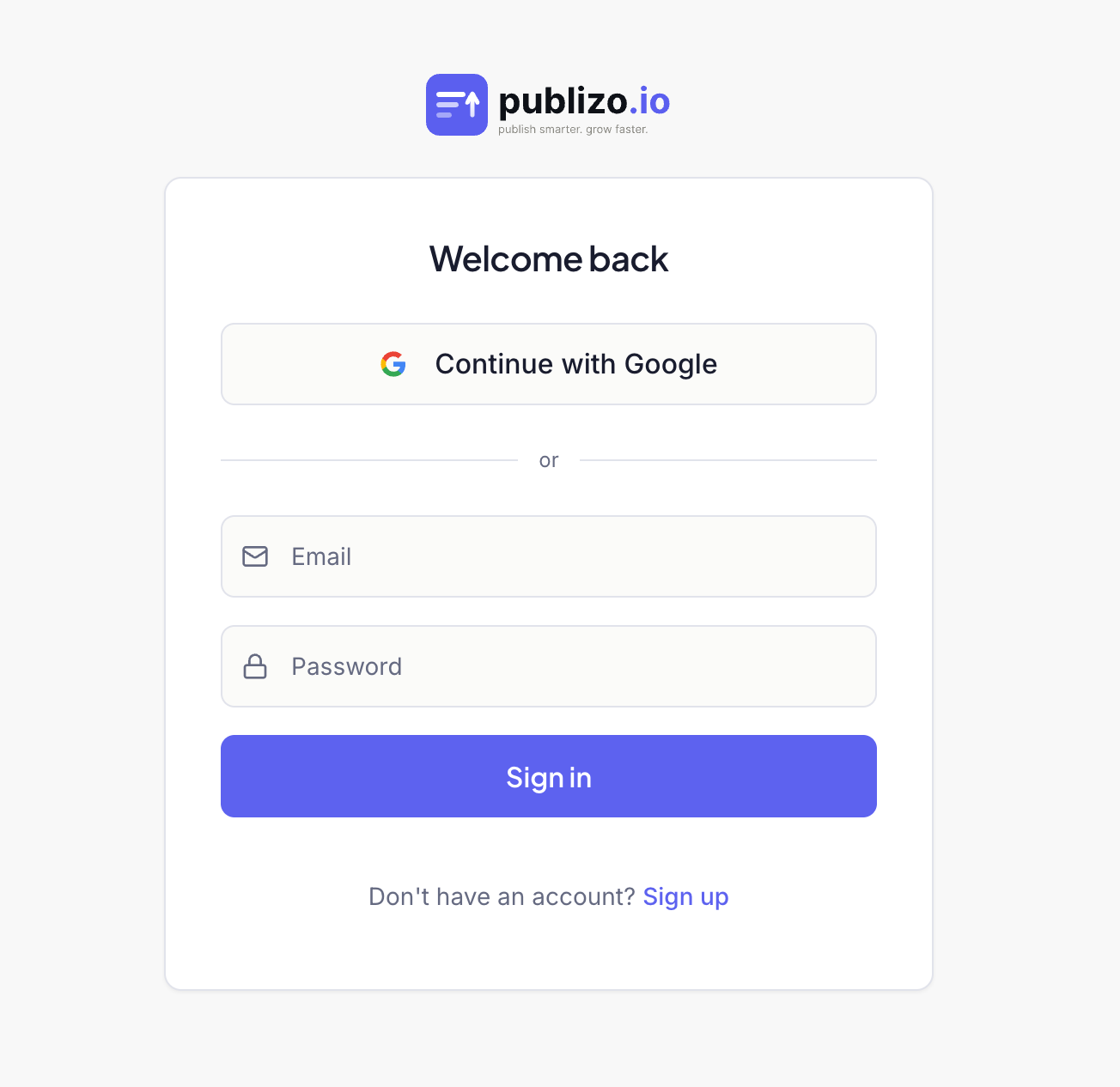 Publizo auth